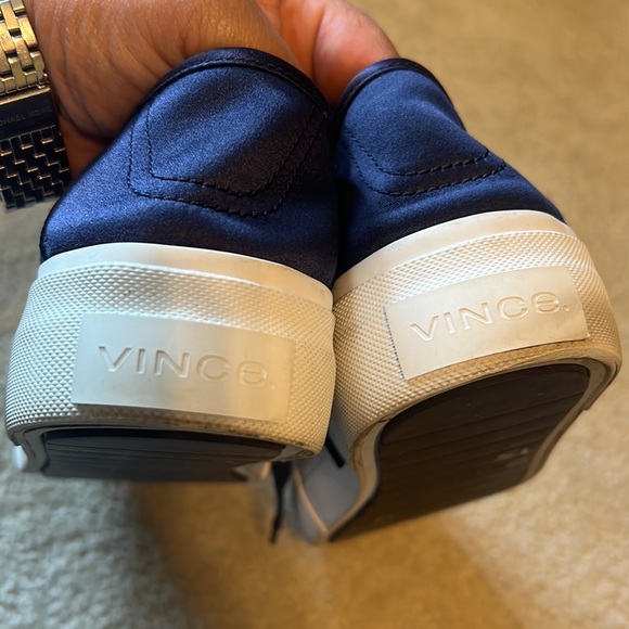 VINCE Women's Copley Platform Sneakers, Navy, 7.5 - Picture 8 of 8